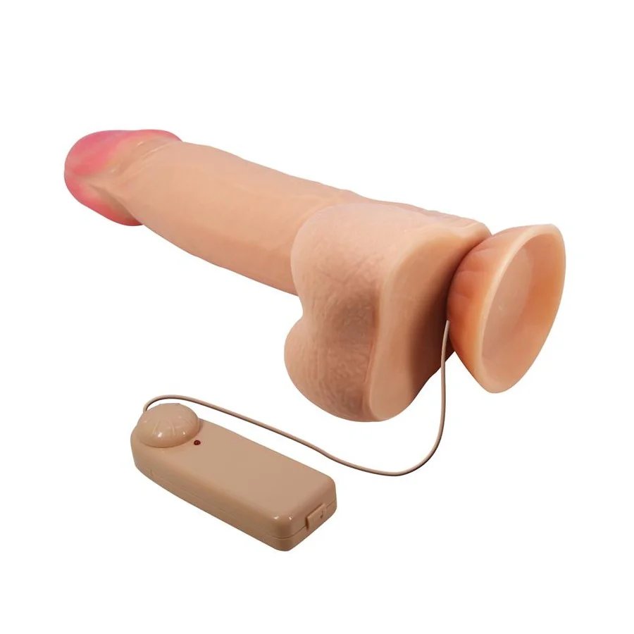 Dildo Realista Doble Densidad Piel Deslizante Retractil