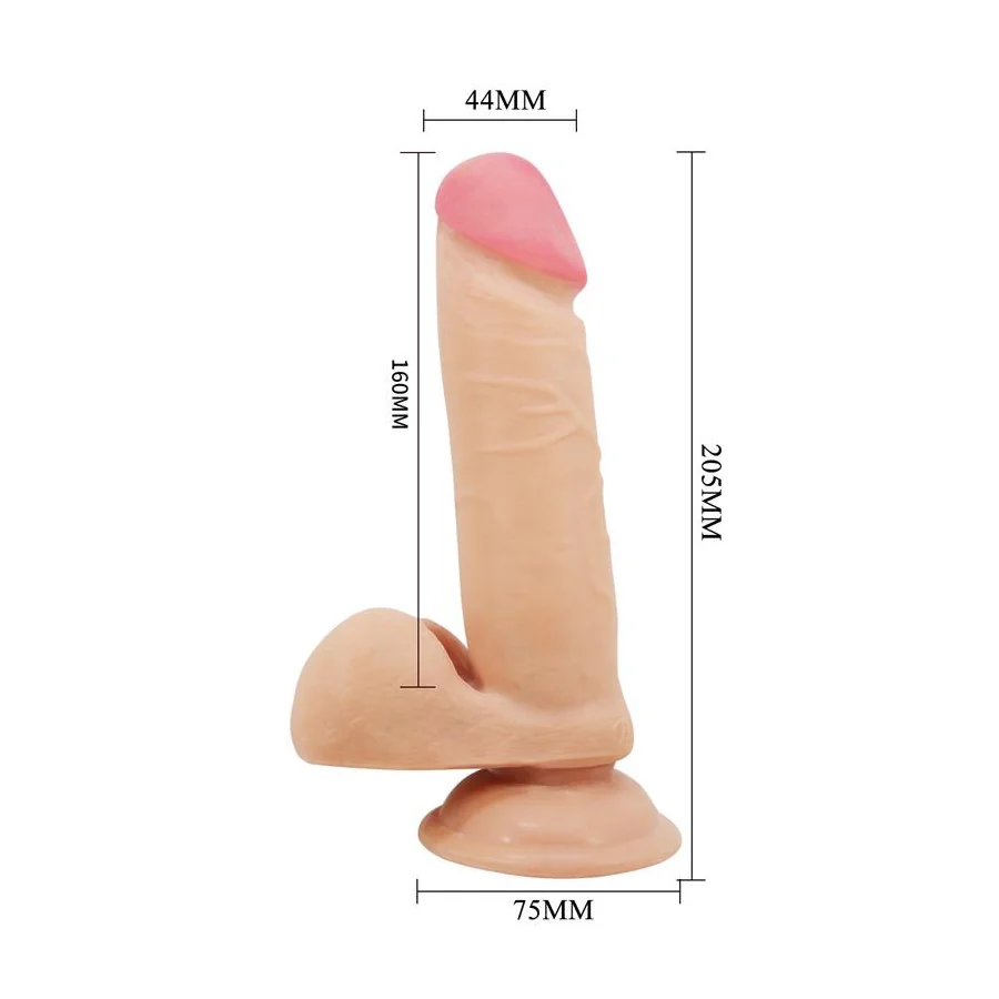Dildo con Piel Deslizante Retractil 205 cm