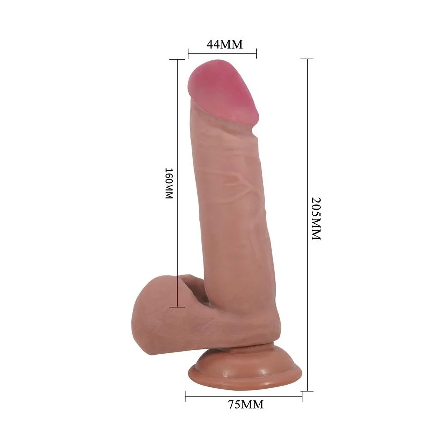 Dildo con Piel Deslizante Retractil 205 cm