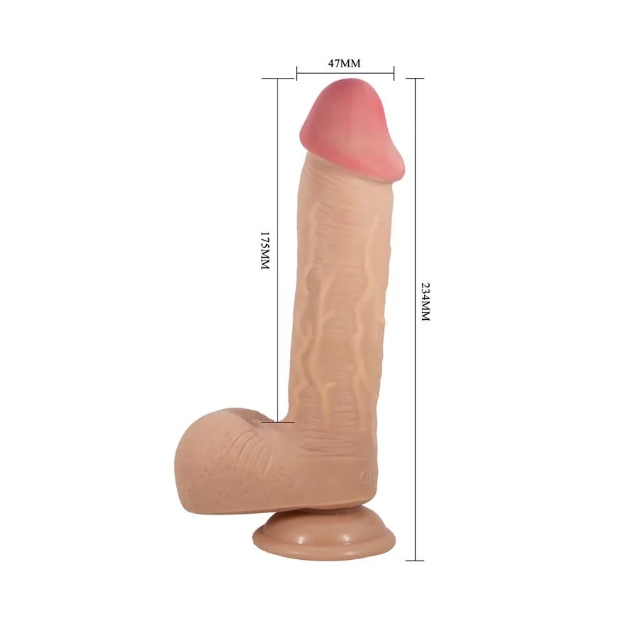 Dildo Realista con con Piel Retractil 92