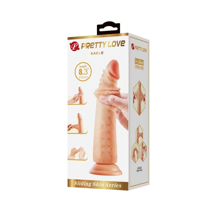 Kable Dildo con Piel Deslizante Retractil 83