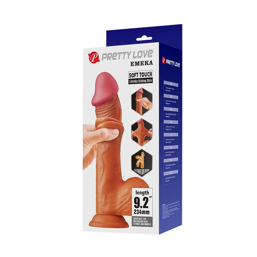 Dildo Realista con con Piel Retractil 92