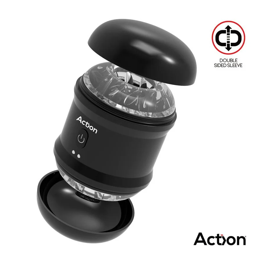 Thor Masturbador con Vibracion Doble Orificio