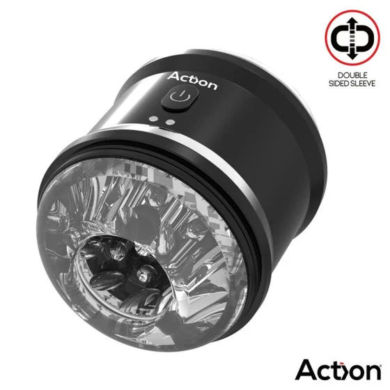 Thor Masturbador con Vibracion Doble Orificio