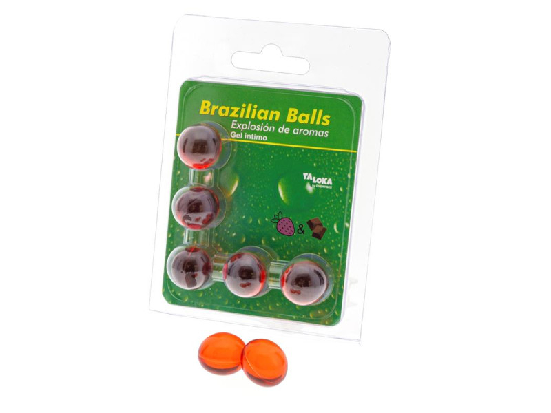 5 Brazilian Balls Explosion Aroma Fresa y Chocolate