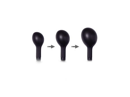 Plug Anal Inflable con Bomba Negro