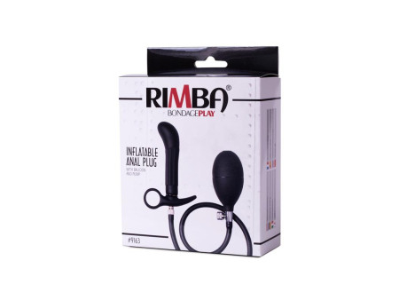 Plug Anal Inflable con Bomba Negro