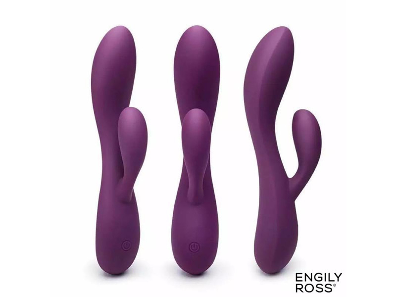 Bacall 30 Vibrador Silicona Liquida Inyectada Doble Motor USB Purpura