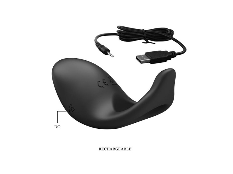Anillo Vibrador Gemma USB Silicona Negro