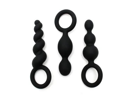 Pack de 3 Plugs Silicona Negro