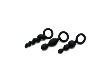 Pack de 3 Plugs Silicona Negro