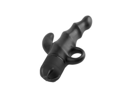Estimulador Anal con Vibracion Vibrating P Spot Spiral Negro