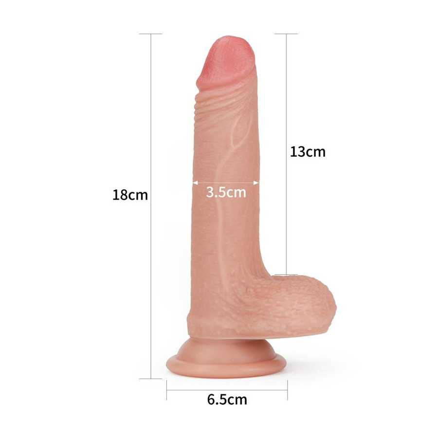 Dildo Nature 7 Silicona Liquida Natural