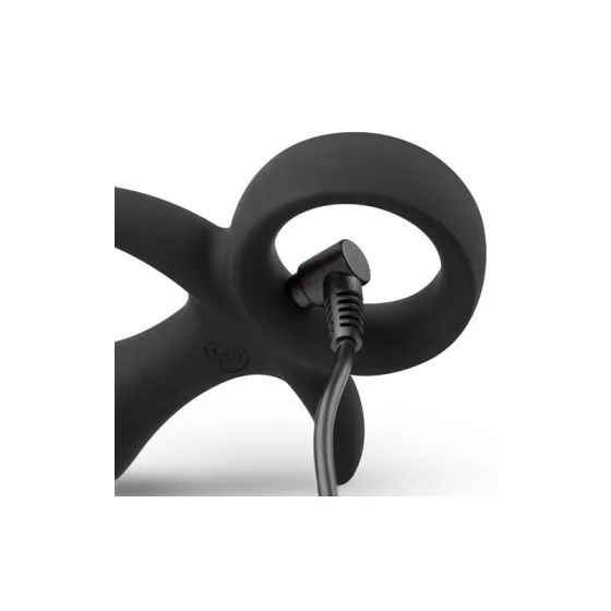 Plug Anal conVibracion Butt Buzzer Negro
