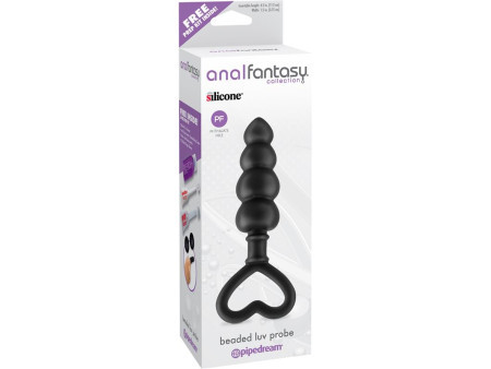 Estimulador Anal Beaded Luv Probe Negro Estimulador Anal Beaded Luv Probe Negro