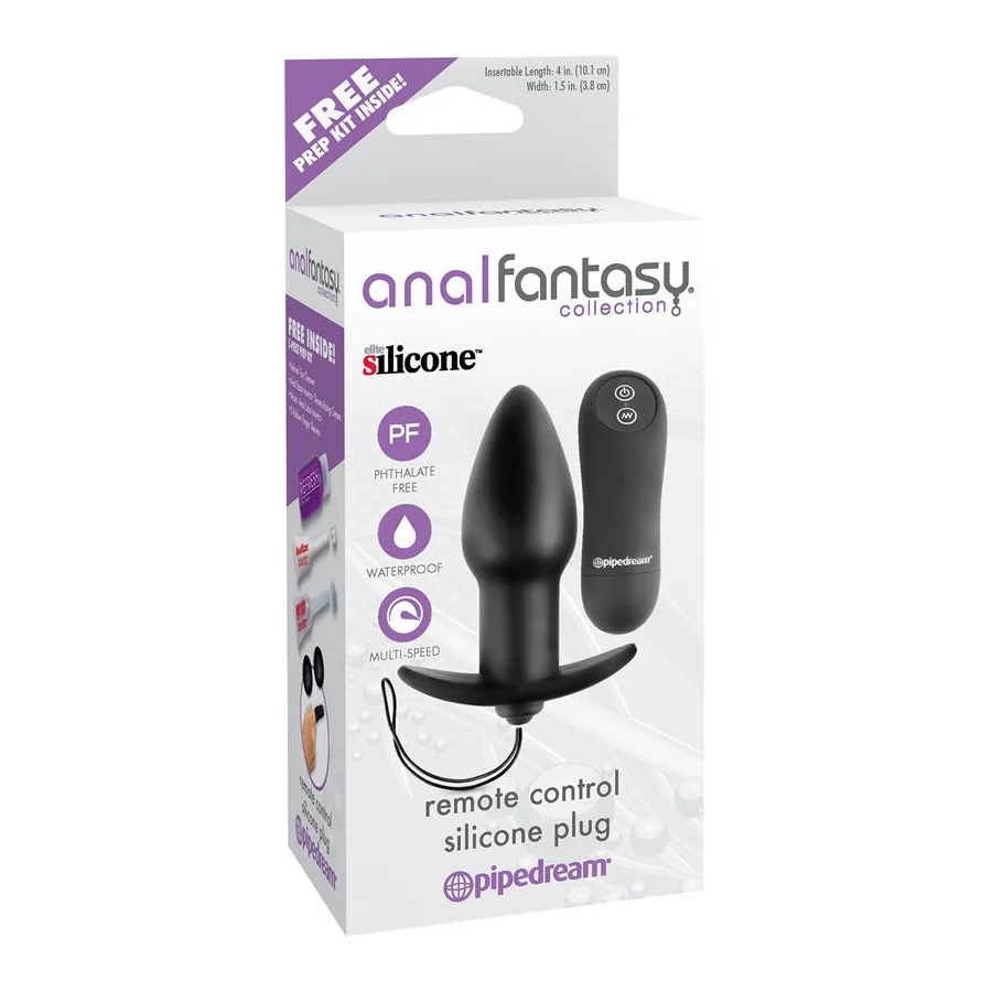 Plug Anal Control Remoto Negro