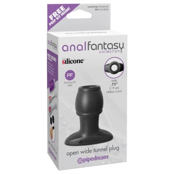 Plug Anal Open Wide Tunnel Negro