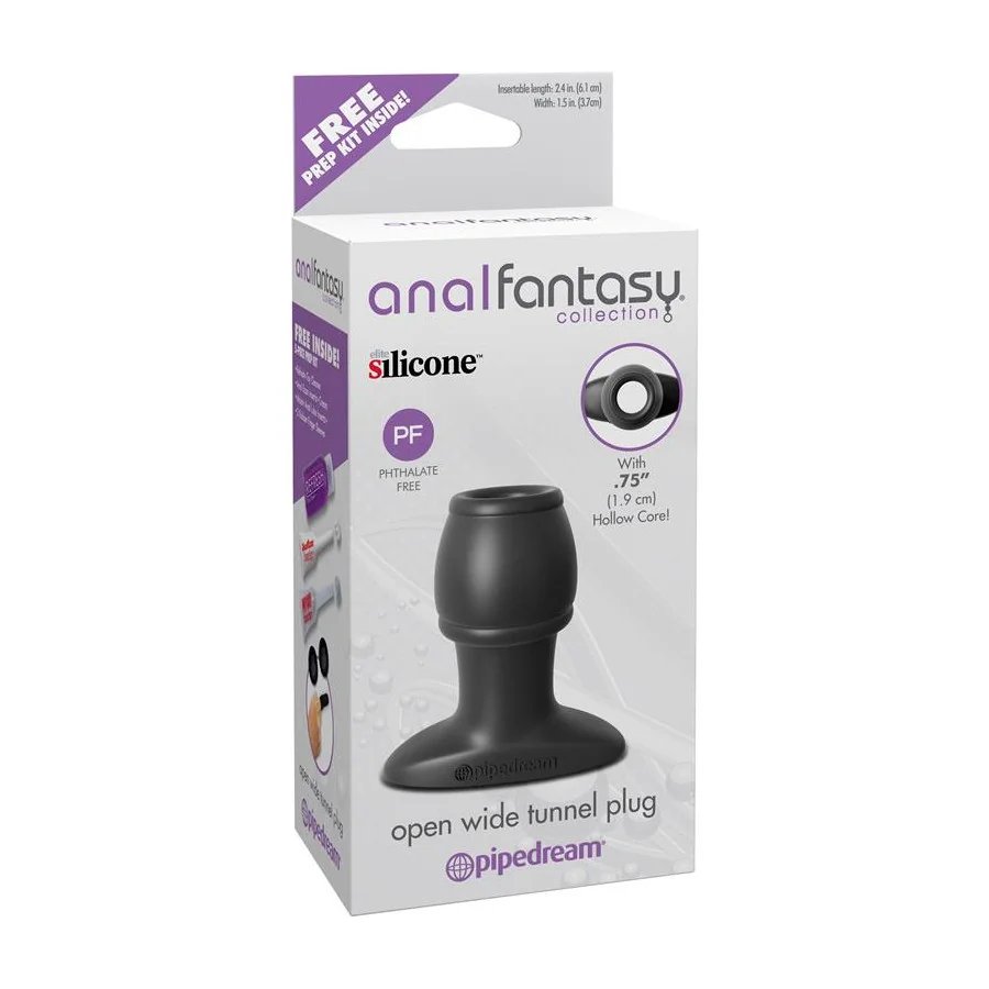 Plug Anal Open Wide Tunnel Negro