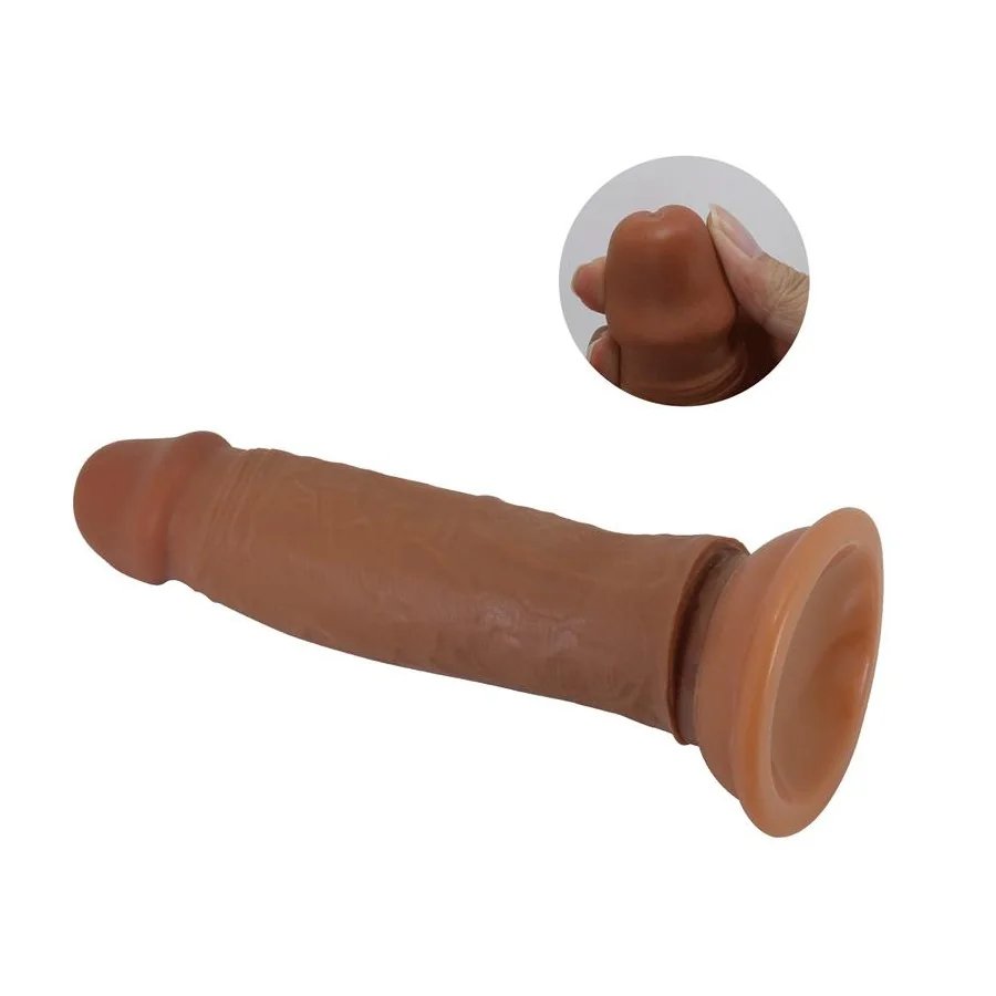 Quentin Dildo con Piel Deslizante Retractil 184 cm