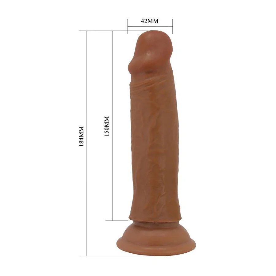 Quentin Dildo con Piel Deslizante Retractil 184 cm