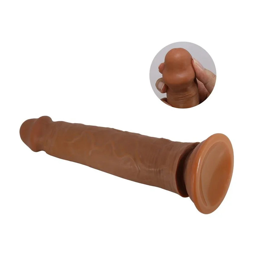 Sharife Dildo con Piel Deslizante Retractil 25 cm