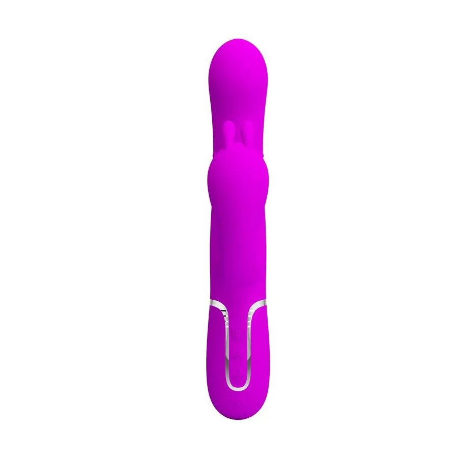 Cammy 4 in 1 Vibrador con Bolas Rotadoras y Cadena Anal