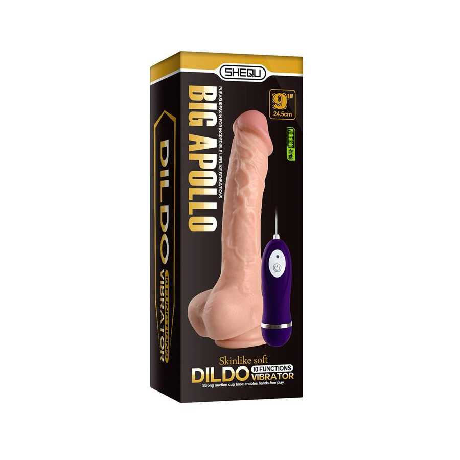 Vibrador Realista Control Remoto Apolo 245 cm