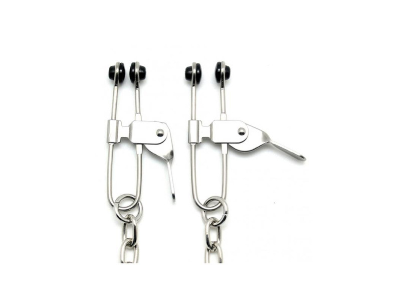 Pinzas Pezones Cadena Metal