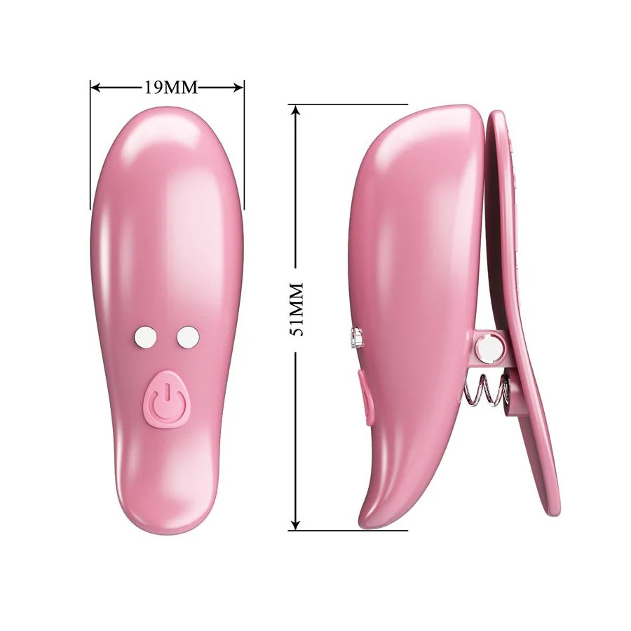 Cailey Pinzas para Pezones con Vibracion y Control Remoto