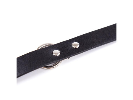 Collar con Cascabel Ajustable 43 cm Negro