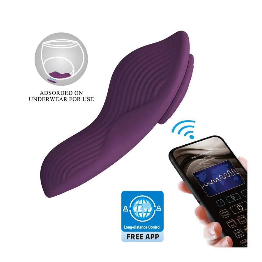 Mane Vibrador de Braguita con App Purpura Mane Vibrador de Braguita con App Purpura