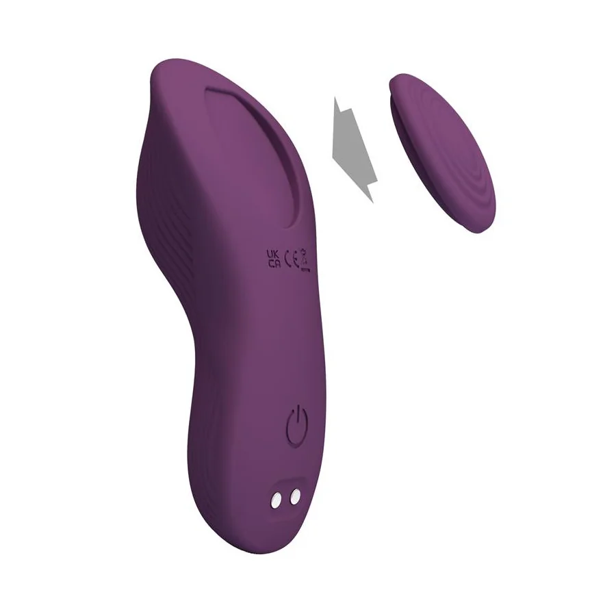 Mane Vibrador de Braguita con App Purpura