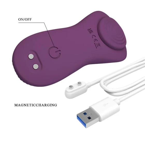 Mane Vibrador de Braguita con App Purpura