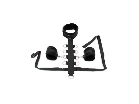 Set Collar con Esposas Negro