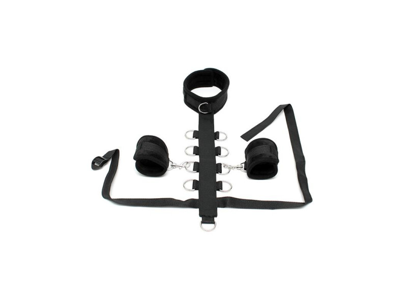 Set Collar con Esposas Negro