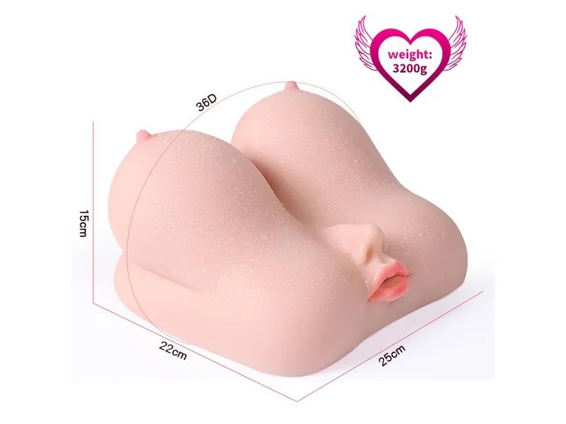 Jalome Masturbador 3 en 1 Vagina Boca y Pecho