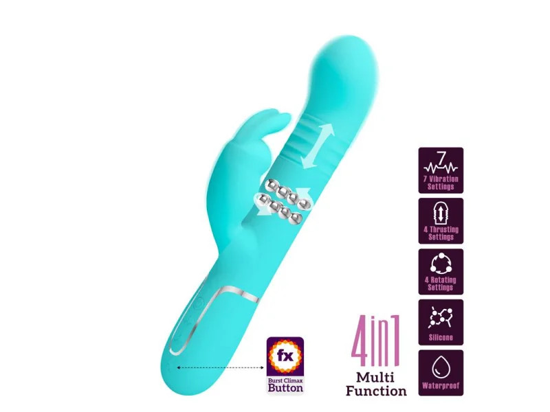 Coale Vibrador con Bolas Rotatorias y Up and Down USB