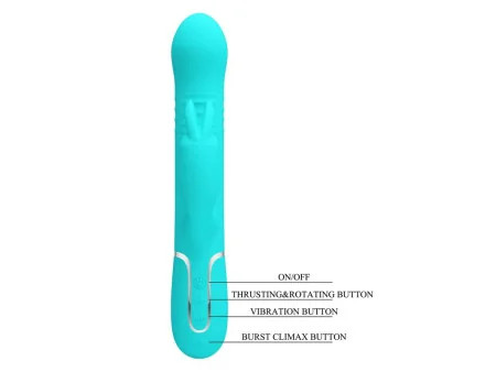 Coale Vibrador con Bolas Rotatorias y Up and Down USB