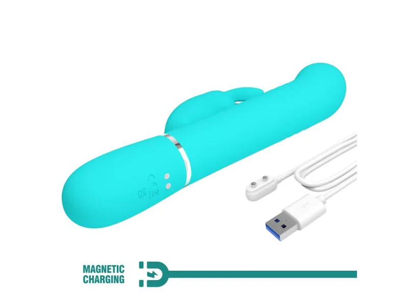 Coale Vibrador con Bolas Rotatorias y Up and Down USB