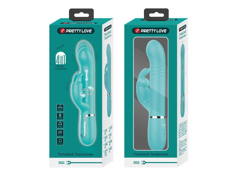 Coale Vibrador con Bolas Rotatorias y Up and Down USB