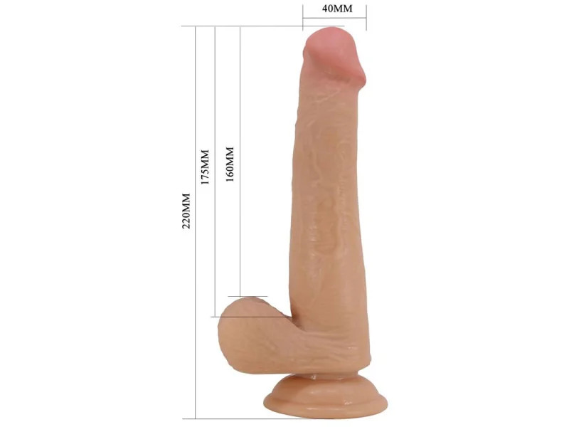 Tallen Dildo con Piel Deslizante Retractil 22 cm
