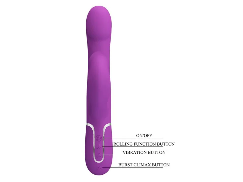 Zalin Vibrador con Bolas Rotatorias y Lengua
