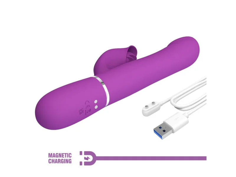 Zalin Vibrador con Bolas Rotatorias y Lengua