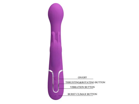 Dejon Vibrador con Thrusting y Rotacion Twinkled