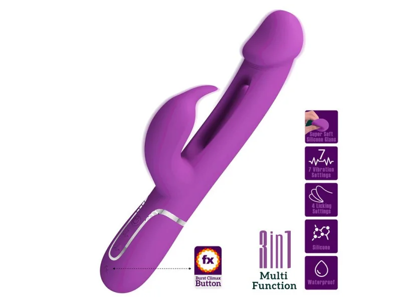Kampas Vibrador con Lengua Lila