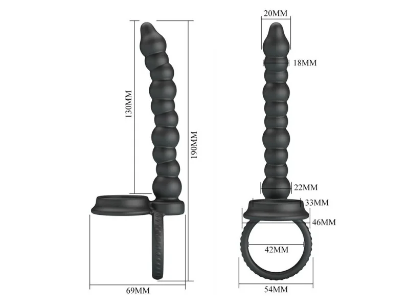 Dillion Cadena Anal con Anillo para el Pene