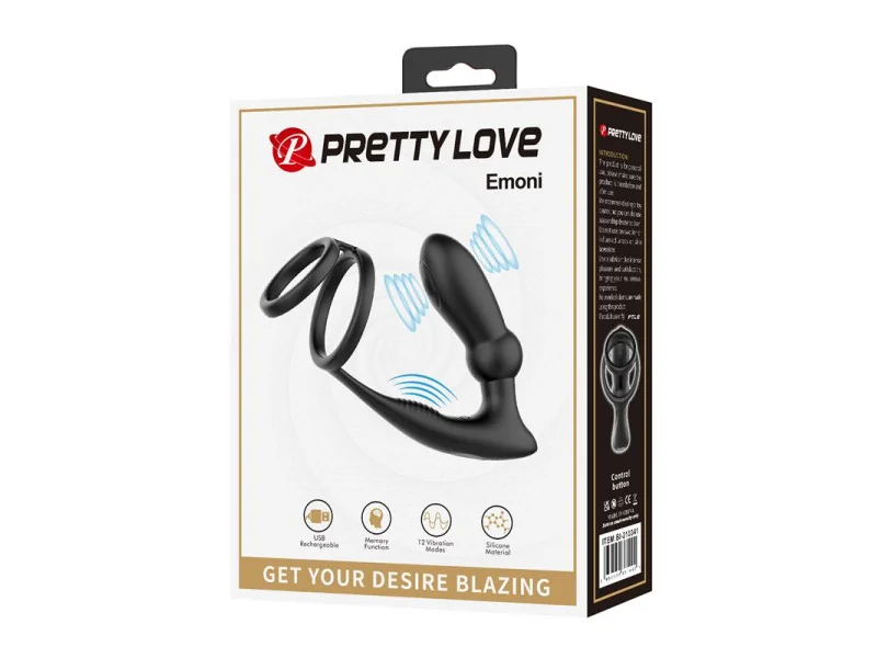 Emoni Anillo Vibrador para el Pene y Plug Anal
