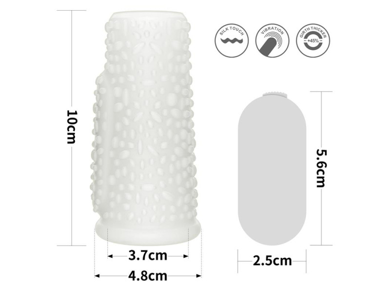 Funda para el Pene con Vibracion Drip Knights