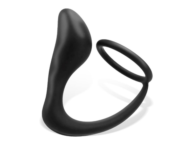 Randal Plug Anal con Anillo para el Pene Silicona Negro