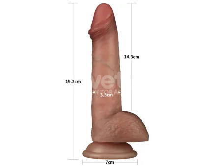 Sliding Pro Dildo Piel Deslizante Retractil Dual Layer 75